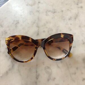 JANIE AND JACK Tortoise Cat Eye Variegated Sunglasses